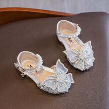 Sandali da festa con paillettes da principessa per bambine, scarpe da ballo latino-americano per bambini