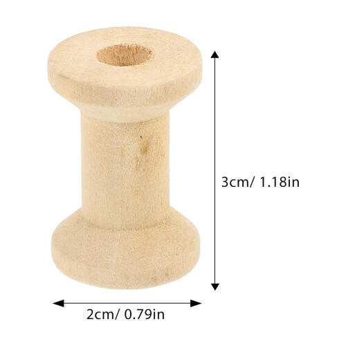 Bobines de fil en bois, 100 pièces 1