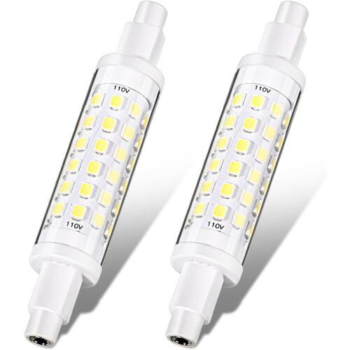 2 ampoules LED R7S 5W 78mm 3000K à intensité variable