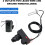 Fire Pit Ignition Kit with Push Button Igniter, Dual Outlet Spark and  Temp Resistant Wires 2