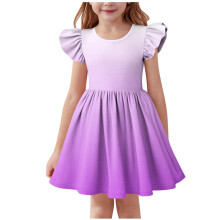 Robes pour petites filles, vêtements d'été pour bébés filles, robe extensible sans manches pour filles, coupe trapèze, style patineuse, manches