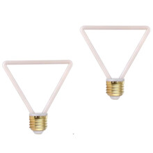 Lot de 2 ampoules LED à filament E27 de 4 W, blanc chaud