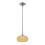 LED Mini Pendant Eco-Gem 45 inch Satin Platinum 1 Light 1