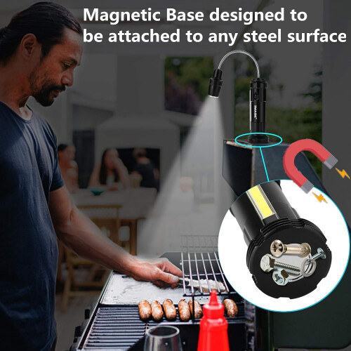 Magnetische Grillleuchte mit 360-Schwanenhals – 2er-Pack 2