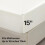 Σετ σεντόνια σατέν King Size 4 τεμαχίων, Ivory White, Πολυτελή μαλακά για μαλλιά/δέρμα, 5