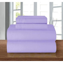 Ensemble de draps en microfibre pour lit double – Résistant à la décoloration, profond