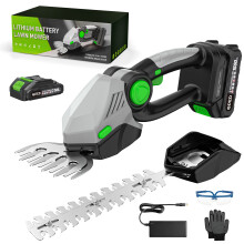 Tagliasiepi e tagliaerba cordless 2 in 1, 23 cm + 13 cm, 2x21V