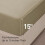 Satin Queen Sheets Set 4pcs – Luxe Taupe, Deep Pocket 5