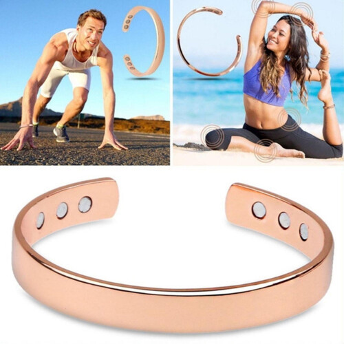 Bracciale magnetico in rame puro per alleviare il dolore da artrite. 2