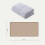 Machine Washable Oversized Bath Sheets, Sensitive Skin Friendly Quick-Drying 100% Combed Cotton Towels (Light Gray) 5