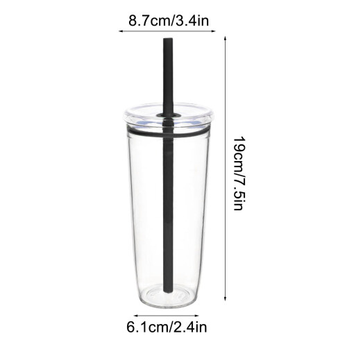 Gobelet isotherme étanche de 710 ml avec couvercle et paille 1