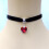 Collana girocollo da donna regolabile in ecopelle e velluto 6