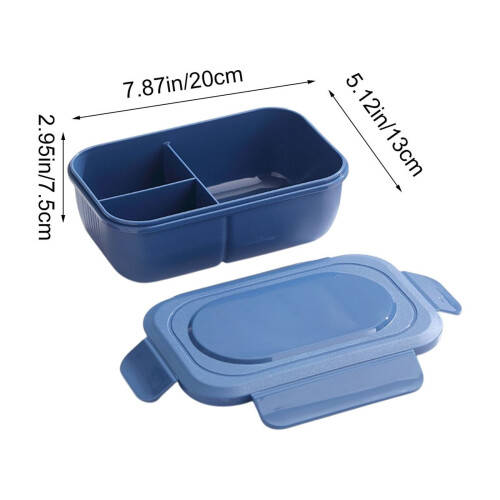 Lancheira Bento de Silicone com 3 Compartimentos, Própria para Micro-ondas 2