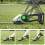 Cordless Hedge Trimmer Gray 2-in-1 with 2 Batteries 7