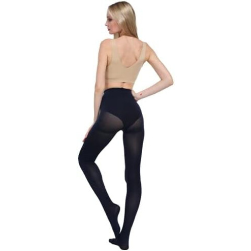 Run Resistant Control Top Panty Hose Opaque Tights 2