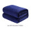Blue Polyester Velvet Throw Blanket 100x150cm 3