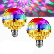Rotačná RGB LED disko žiarovka E27 6W