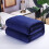 Ensfarget fleece-teppe 137 x 182 cm 6