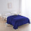 Blue Polyester Velvet Throw Blanket 100x150cm 4