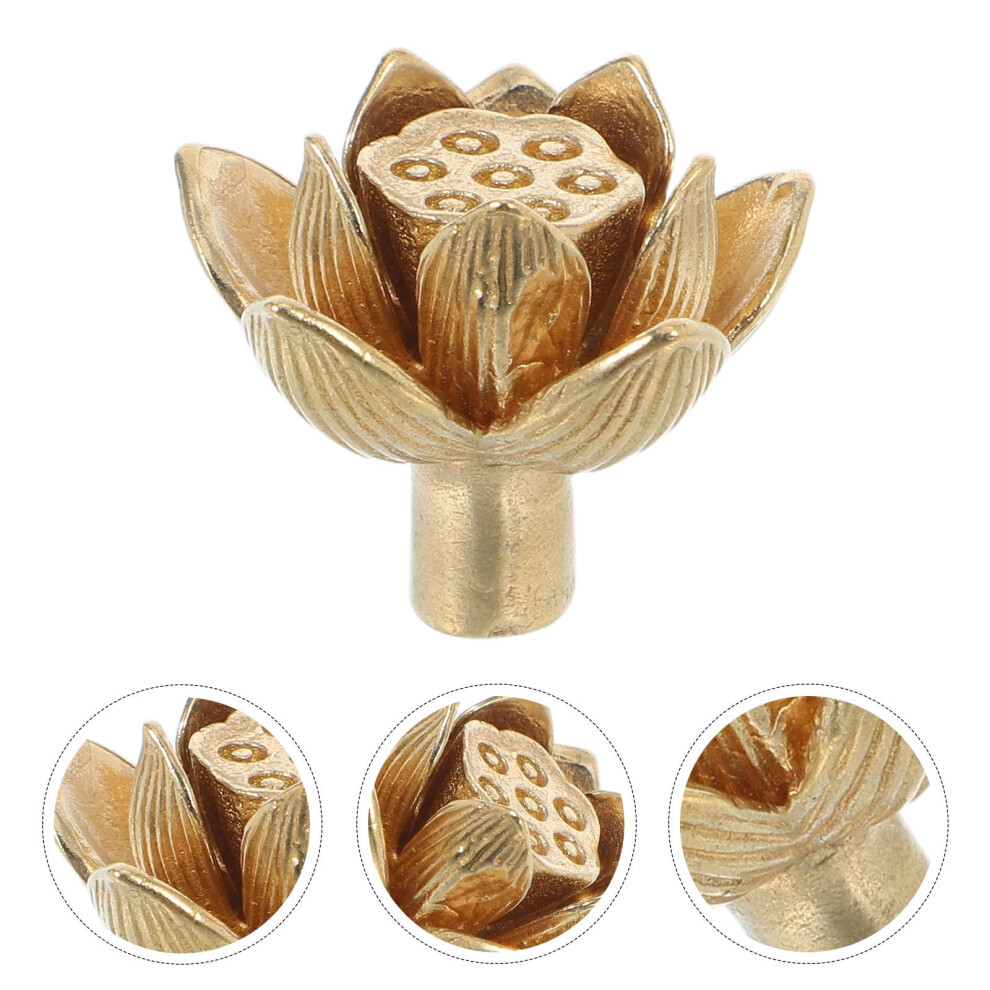 Ounona Golden Brass Drawer Knobs Vintage Style Home Furniture Hardware Handles 9175034810817