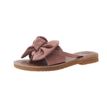Women's Flip-Flops Extremely Comfy Slides Sandals Casual Fashion Suede Bowknot Flip-flops Flat Beach Slippers Summer Athletic Outdoor Beach Sandals