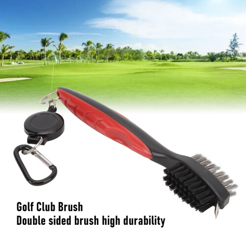 Golfschlägerbürste rot ausziehbares Kabel Borsten 2