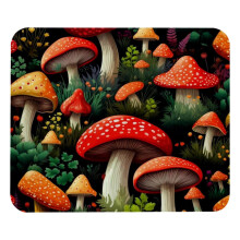 Mousepad portátil lavável em formato de cogumelo para laptop