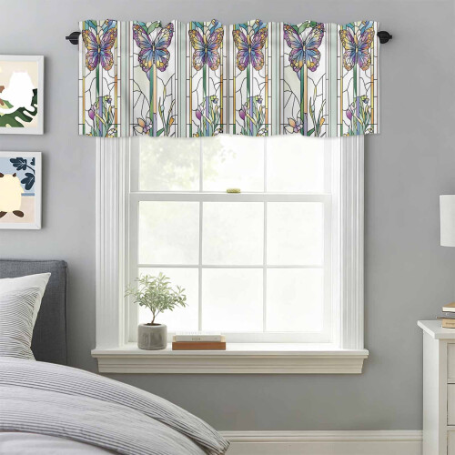 Sommerfugleblomstgardin 60x18 tommer stanglomme 2