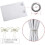 Palm Tree Curtains Greyish White Silver 52x72 Inch Room 4