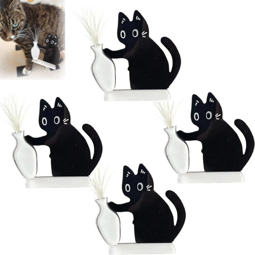 Porte-moustaches de chat en acrylique avec aimant