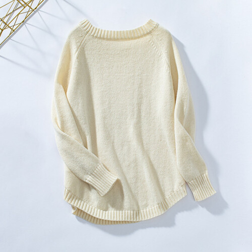 Women's Khaki Mock Neck Pullover Sweater XL 2