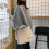 Γυναικεία τσάντα Crossbody από καμβά από κοτλέ, καθημερινή τσάντα ώμου με φερμουάρ, 4