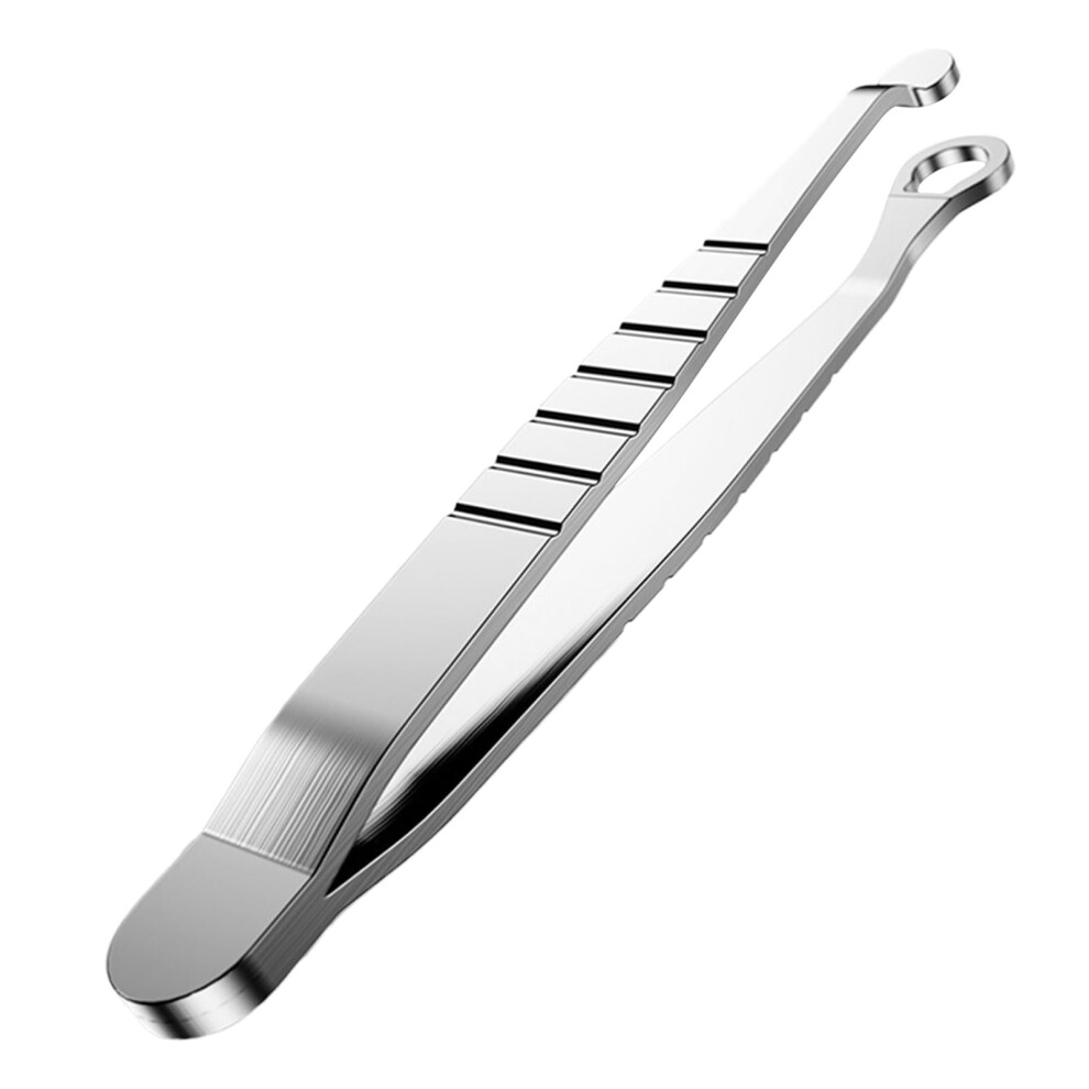 Nose Hair Trimmer and Tweezers with Precision Round Tip, AntiSlip Grip, RustResistant Steel, Wet Dry Use