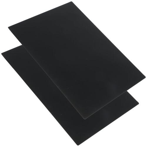 Heat Resistant Placemat Black 2Pcs 8.3X5.9In