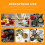 Heat Resistant Placemat Black 2Pcs 8.3X5.9In 5