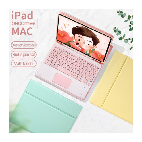 Θήκη πληκτρολογίου συμβατή με iPad Air3 10.5 & Pro10.5 με ασύρματο ποντίκι - Λεπτή 1