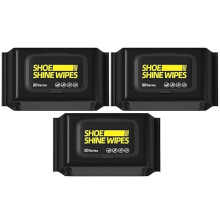 3Pcs Shoe Cleaner Wipes – Travel Size, Quick Sneaker Cleaner, Restores Luster, Removes Dirt from Various Shoes