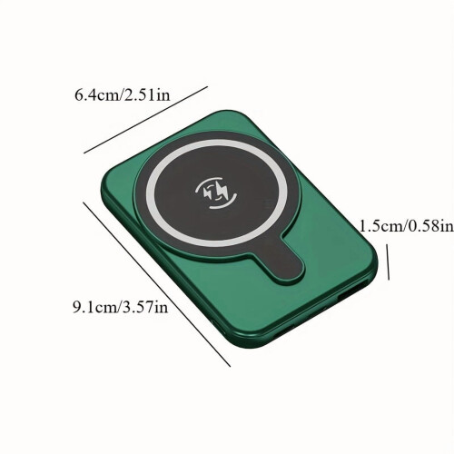 Μαγνητική μπαταρία τροφοδοσίας 10000mAh Mini ασύρματος, γρήγορος φορητός φορτιστής με 2
