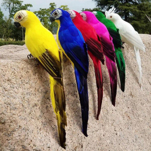 Green 25cm Realistic Parrot Simulation Toy 2