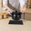 Heat Resistant Placemat Black 2Pcs 8.3X5.9In 6