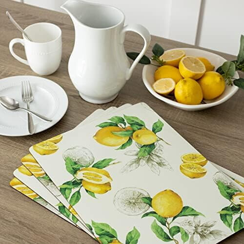 Cork Placemats Set of 4, 12 x 16 in Rectangular 1