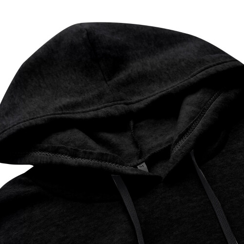 Damen-Kapuzenpullover, lässig, locker, langärmelig, einfarbig 1