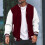 WUWUQF Ανδρικό Μπουφάν Varsity, Ανδρικό Μπουφάν Varsity Baseball Casual για Αγόρια, Ελαφρύ 2