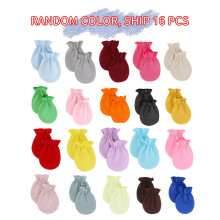 16 Pcs Baby Mittens,Machine Washable and Breathable Newborn Mittens,Prevents Self-Inflicted Scratches Baby Mittens for 0-6 Months,Style3