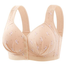 Sexy, bequemer, weicher Damen-BH in Unifarben mit Knopfleiste vorne, große Größen, auch für die zweite Brust geeignet, ideal für den Alltag
