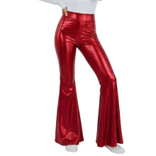 Damen-Schlaghose mit hohem Bund und Glitzerpailletten (1 Paar)