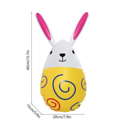Inflatable Easter Eggs PVC 40cm Pack of 1 2