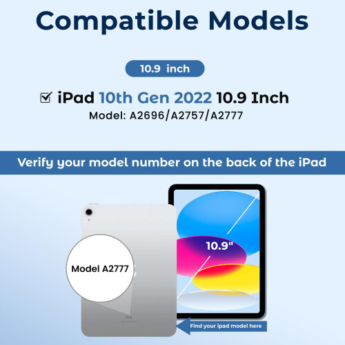 Θήκη iPad 10ης γενιάς με φωτιζόμενο αποσπώμενο πληκτρολόγιο 10.9 1