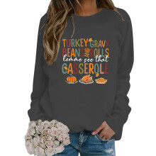 Sudaderas de otoño para mujer, sudadera sin capucha de cuello redondo, manga larga, jersey informal, top suave y cómodo, ropa deportiva para el