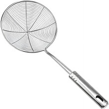 5.9'' Food Grade Stainless Steel Spider Strainer Skimmer Ladle for Cooking and Frying, Kitchen Utensils Wire Strainer Pasta Spoon
